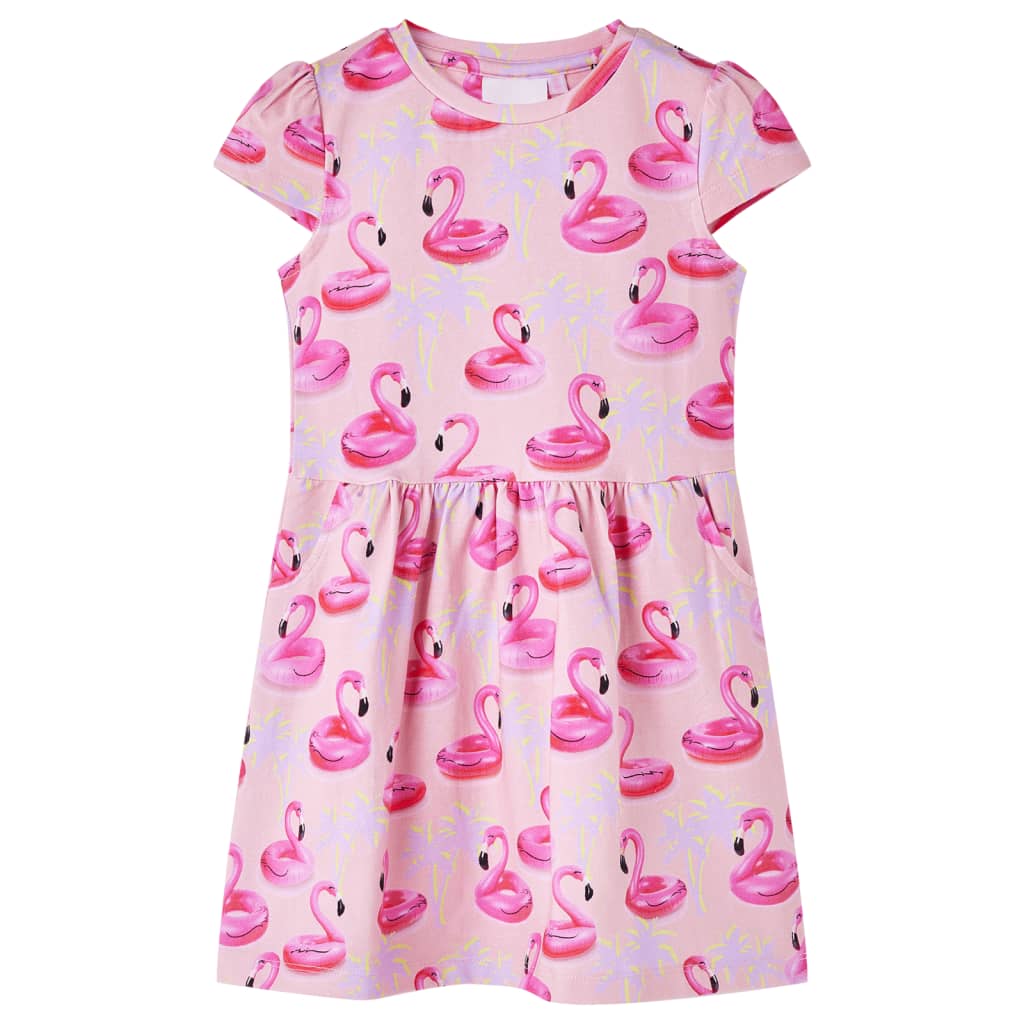 Vestido infantil rosa claro 104