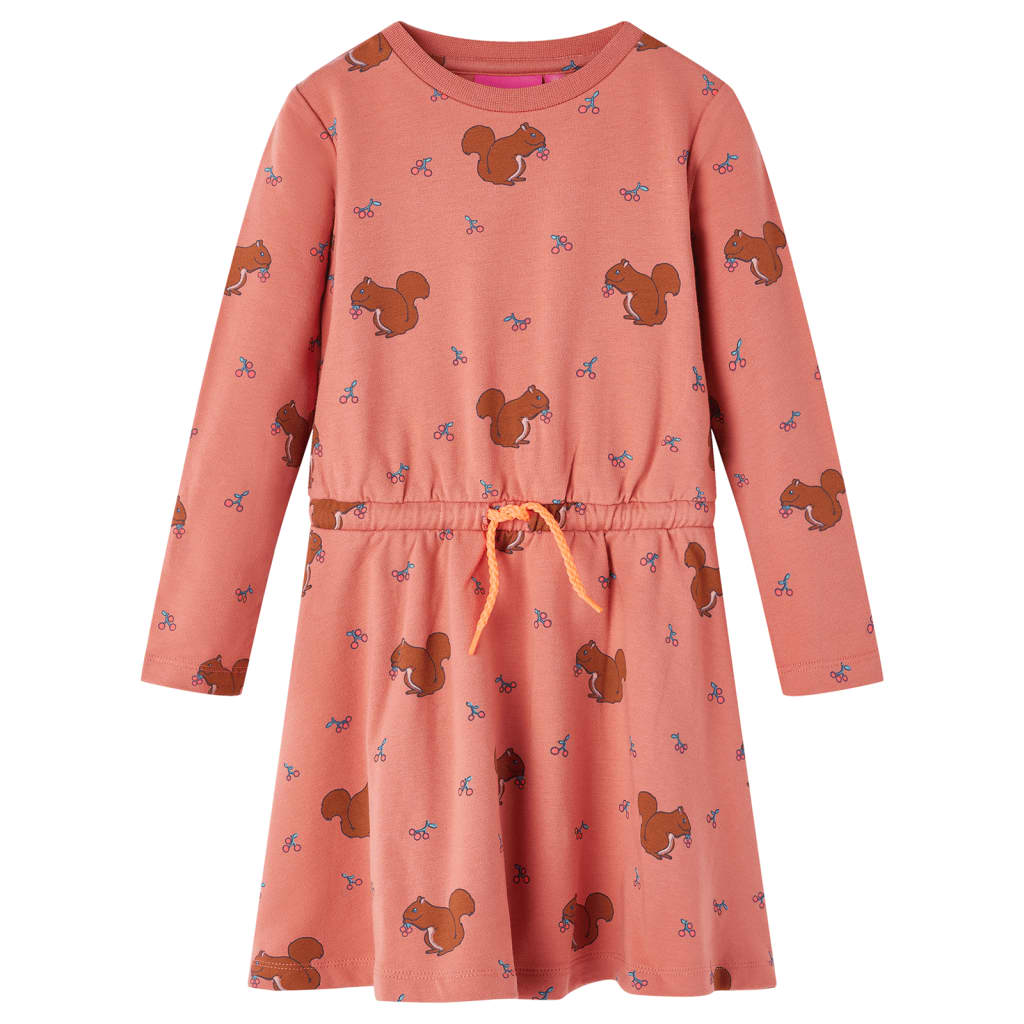 Vestido infantil rosa palo 92