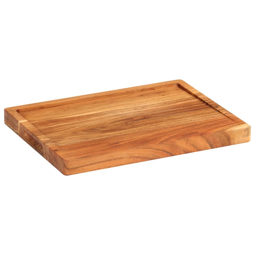 Vetonek Tabla de cortar madera maciza de acacia 43x32x3,5 cm