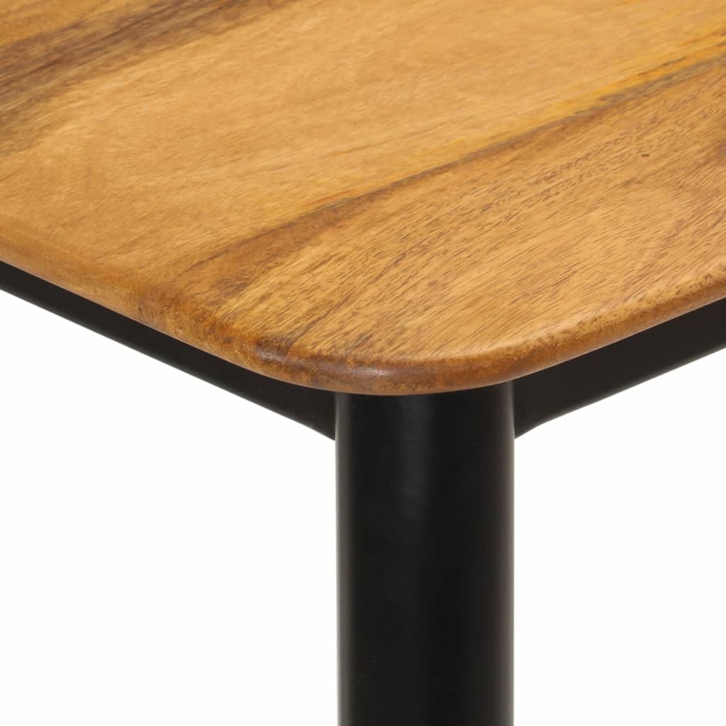 Mesa de comedor madera maciza de mango y hierro 112x52x76 cm V78