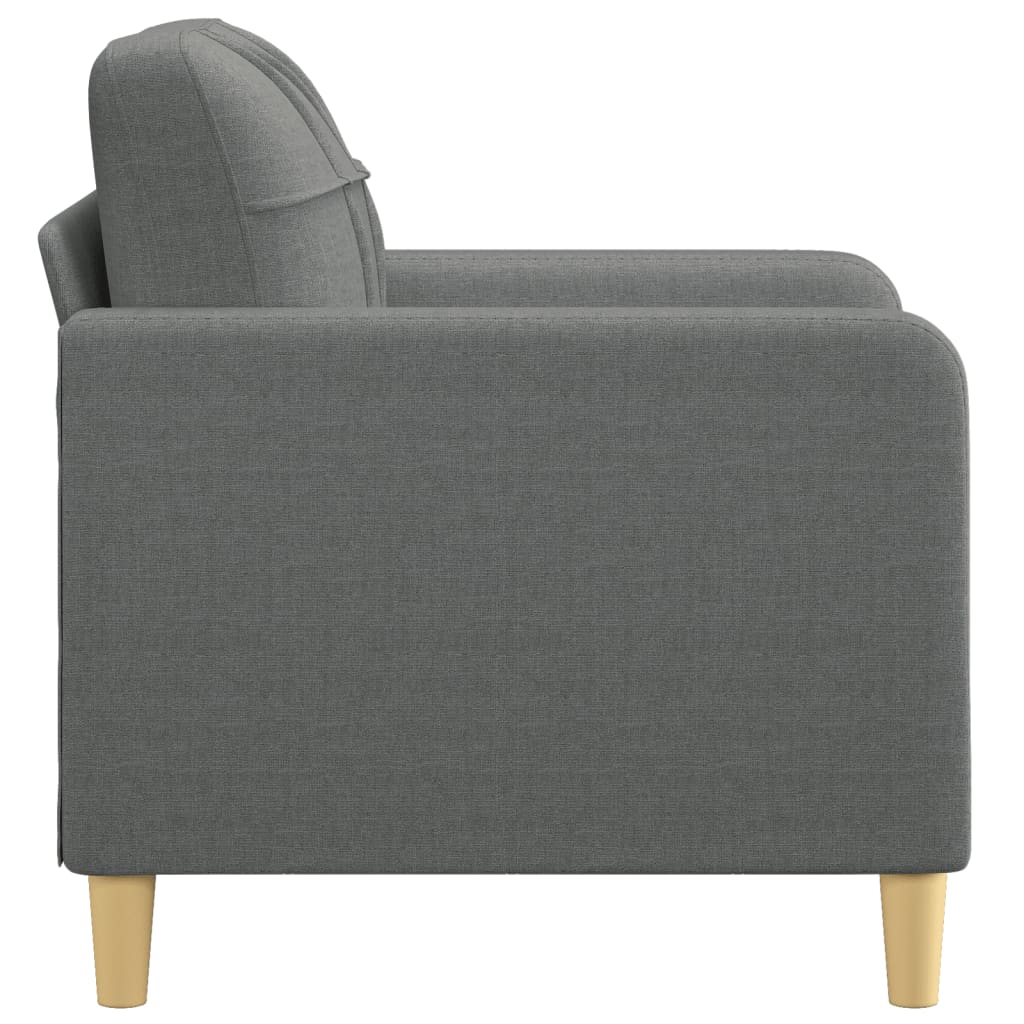 Sillón de tela gris oscuro 60 cm - Vetonek