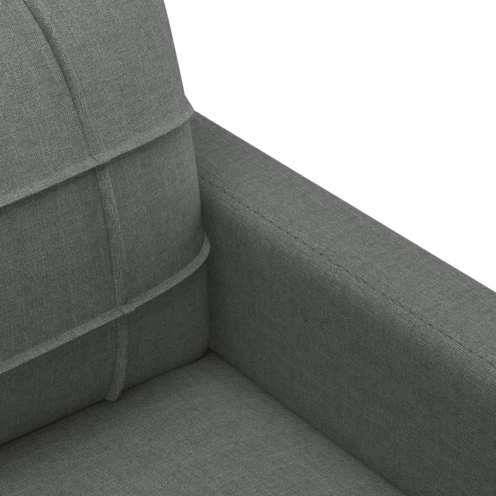 Sillón de tela gris oscuro 60 cm vidaXL