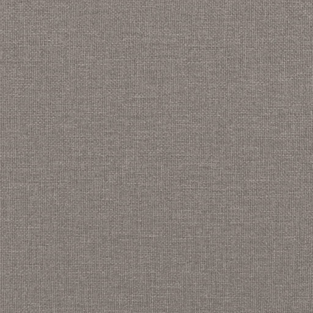 Sofá de 3 plazas de tela gris taupe 180 cm vidaXL