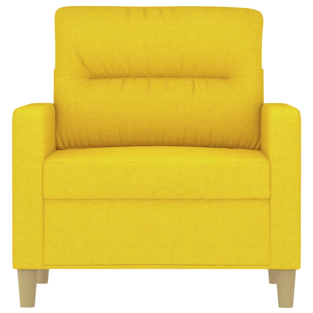 Slear yellow cloth armchair 60 cm