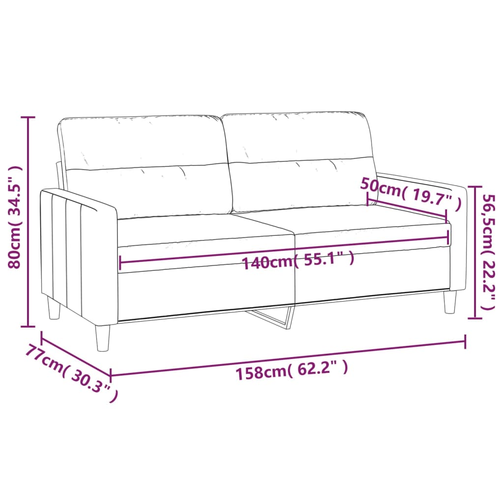 2 karratu oihal horia sofa 140 cm