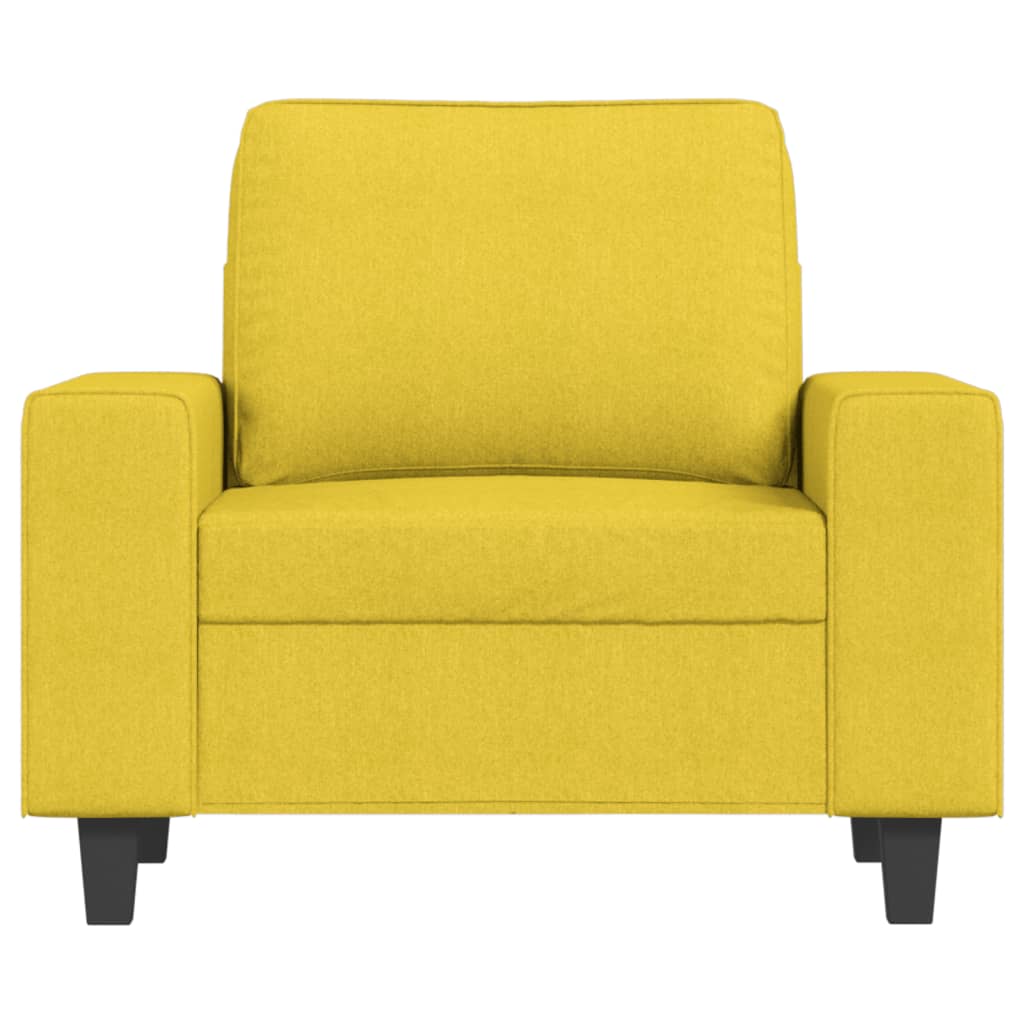 Slear yellow cloth armchair 60 cm