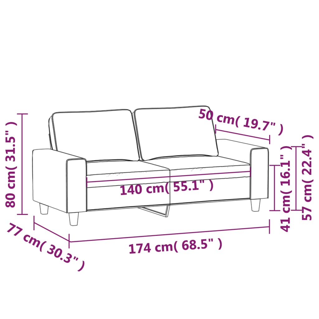 2 divano in tessuto grigio quadrato 140 cm