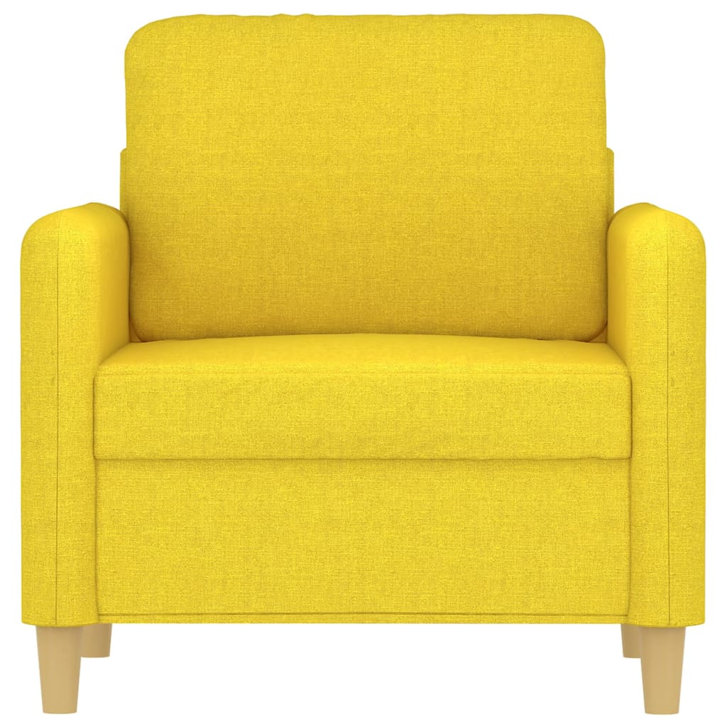 Slear yellow cloth armchair 60 cm