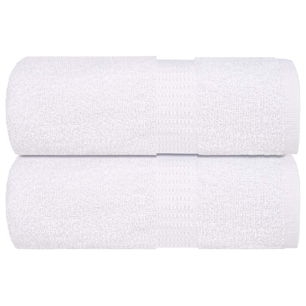 Vetonek Toallitas de baño 2 uds blanco 15x21 cm 360 gsm 100 % algodón