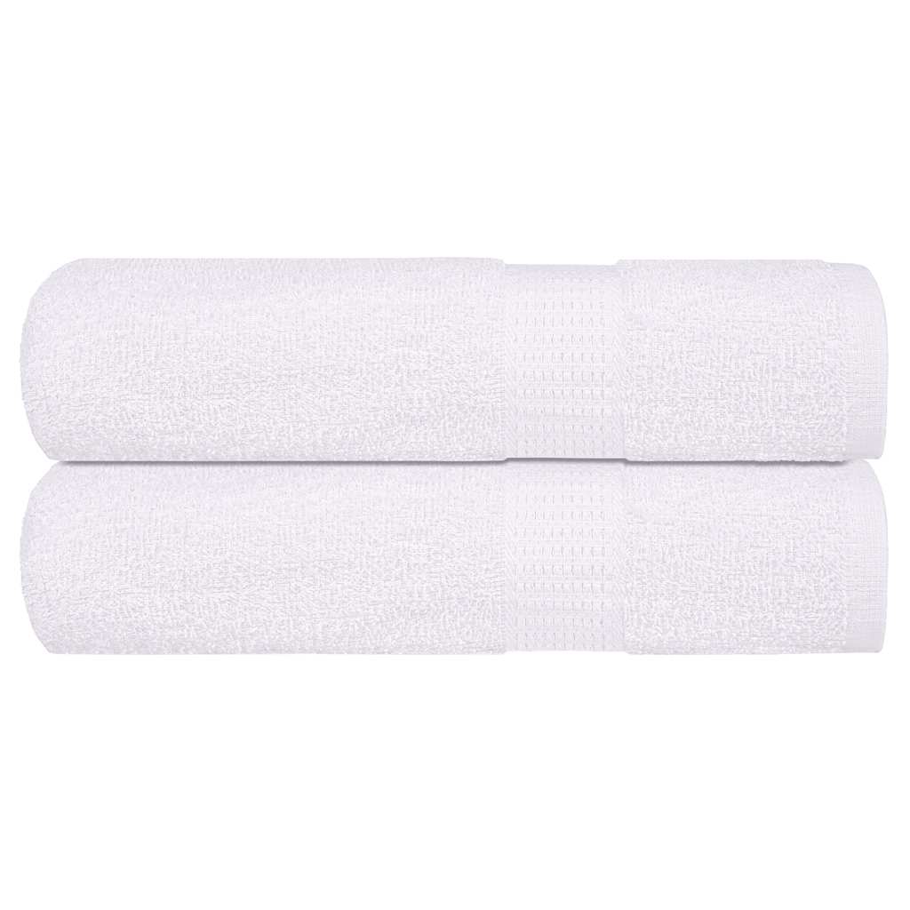 Vetonek Toallas de mano 2 piezas blanco 50x100 cm 360 g/m² 100% algodón