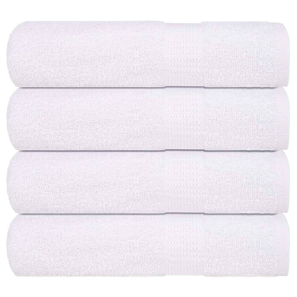 Vetonek Toallas de mano 4 piezas blanco 50x100 cm 360 g/m² 100% algodón