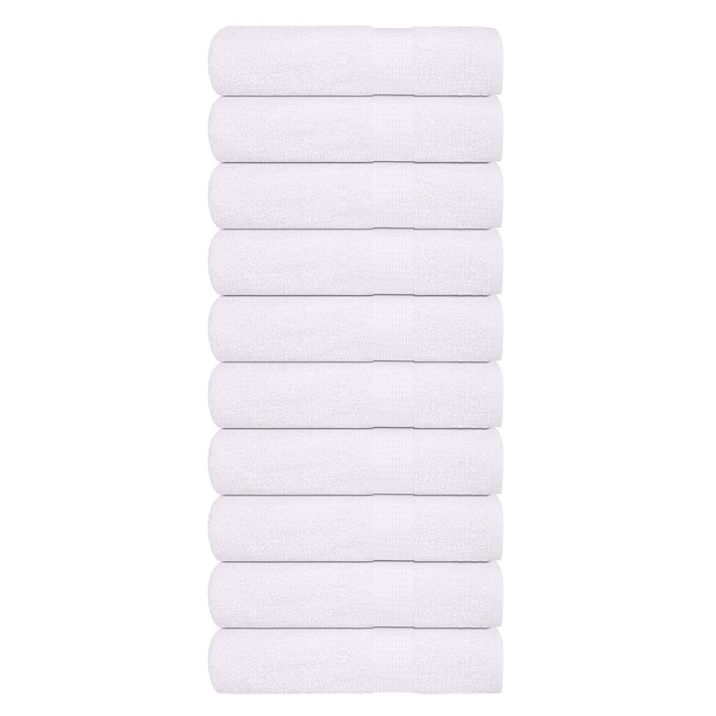 Vetonek Toallas de mano 10 piezas blanco 50x100cm 360 g/m² 100% algodón