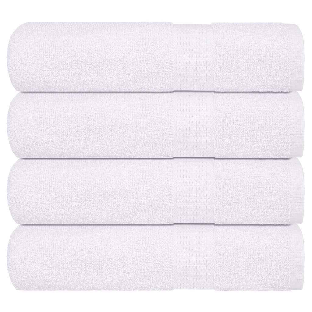 Vetonek Toallas de Baño 4 uds blanco 100x150 cm 360 g/m² 100% Algodón