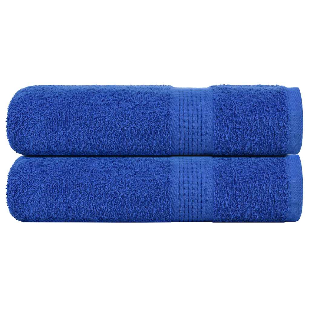 Vetonek Toallas de baño 2 uds azul 100x150 cm 360 g/m² 100% algodón