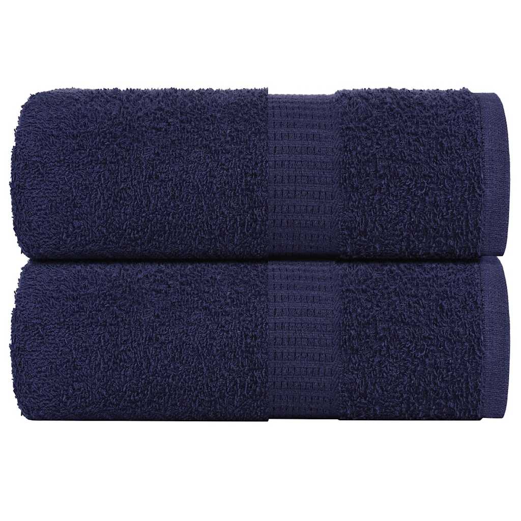 Vetonek Toallas de jabón 2uds azul marino 30x30 cm 360 gsm 100% algodón