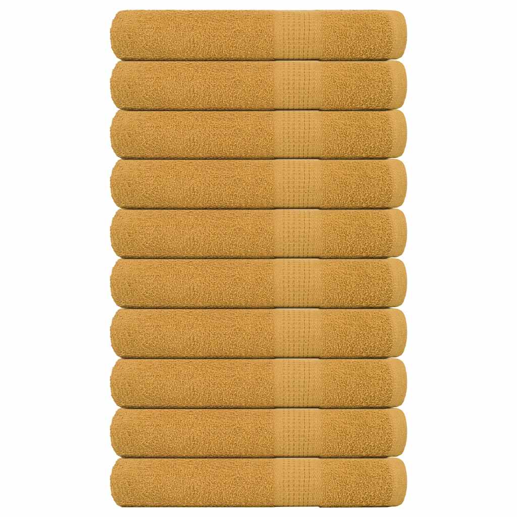 Vetonek Toallas 10 uds oro 100x200 cm 360 gsm 100% algodón