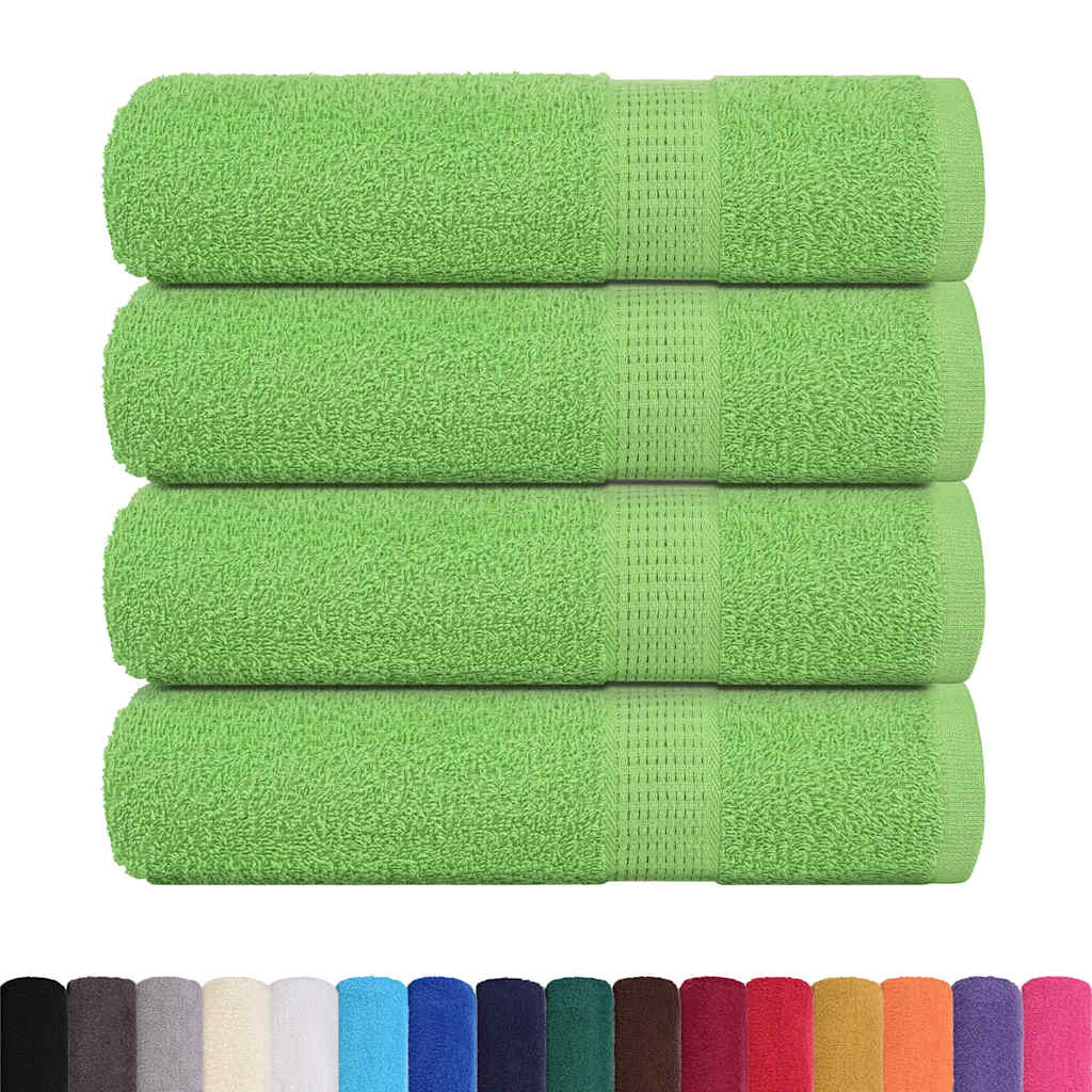 Toallas de Ducha 4 uds Verde Manzana 70x140 cm 360 gsm