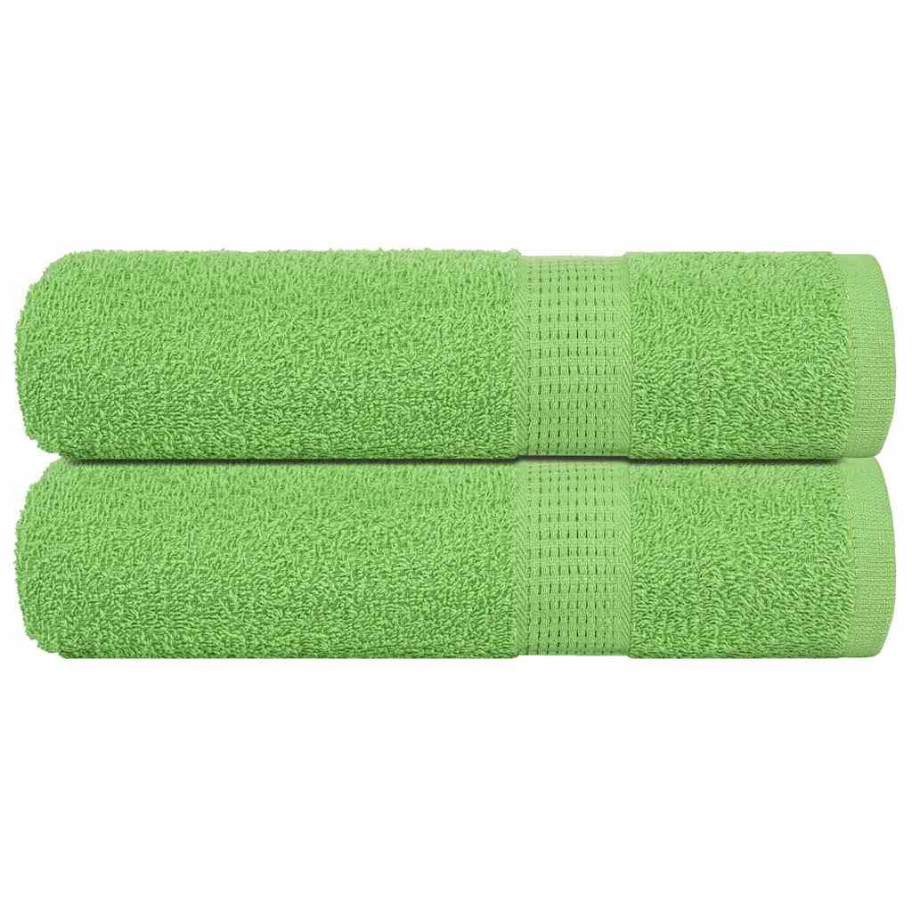 Toallas de Baño 2 uds Verde Manzana 100x150 cm 360 gsm