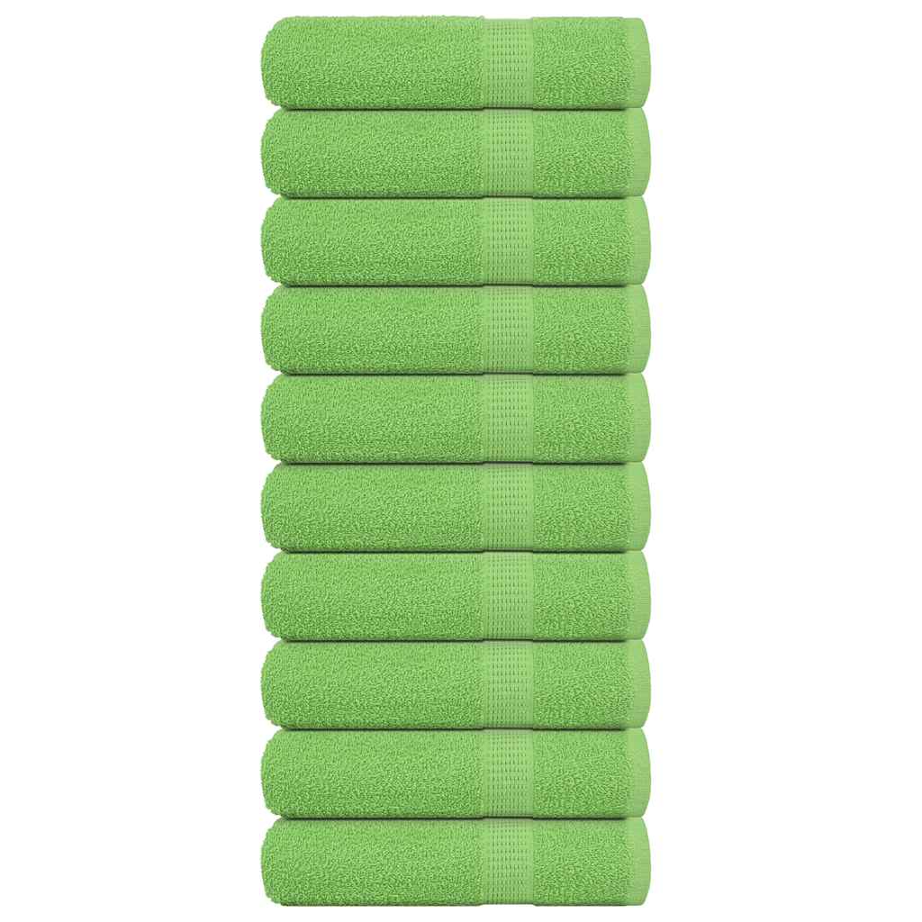 Toallas de Baño 10 uds Verde Manzana 100x150 cm 360 gsm