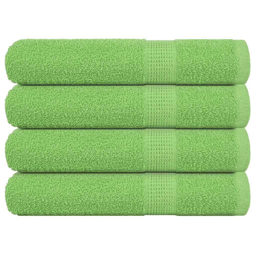 Vetonek Toallas 4 uds verde manzana 100x200 cm 360 gsm