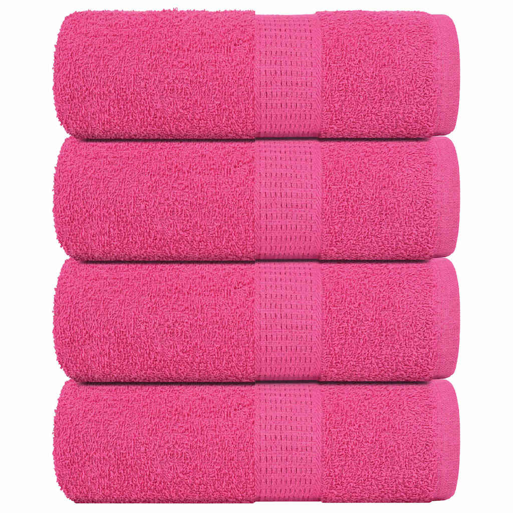 Vetonek Toallas de jabón 4 piezas Rosa 30x30 cm 360 g/m² 100% Algodón