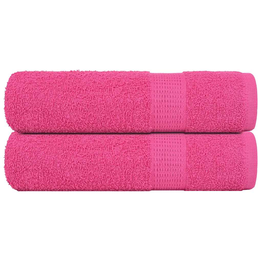 Toallas de Baño 2 uds rosa 100x150 cm 360 g/m² 100% Algodón