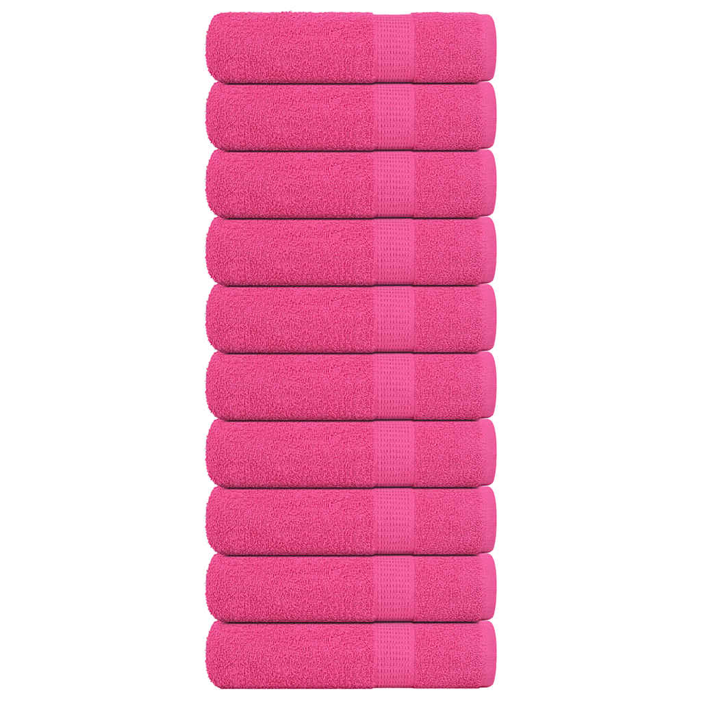 Toallas de Baño 10 uds rosa 100x150 cm 360 g/m² 100% Algodón