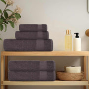 Towel set 8 pieces 100% cotton anthracite 360 gsm v7034 - Vetonek