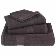 Towel set 8 pieces 100% cotton anthracite 360 gsm v7034 - Vetonek
