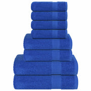 Towel set 8 pieces 100% cotton blue 360 gsm v7041 Vetonek