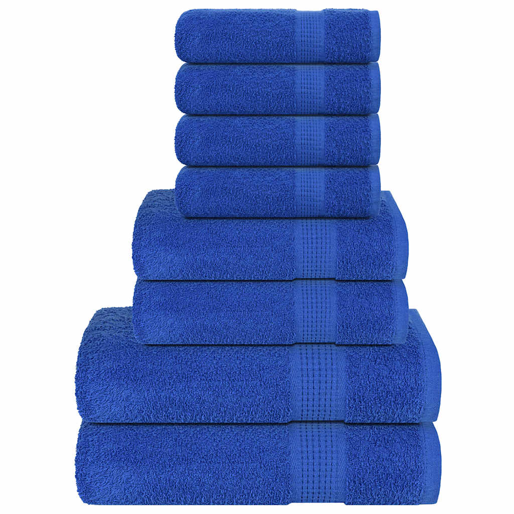Towel set 8 pieces 100% cotton blue 360 gsm v7041 Vetonek