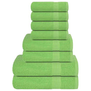 Towel set 8 pieces 100% cotton green 360 gsm v7102 Vetonek