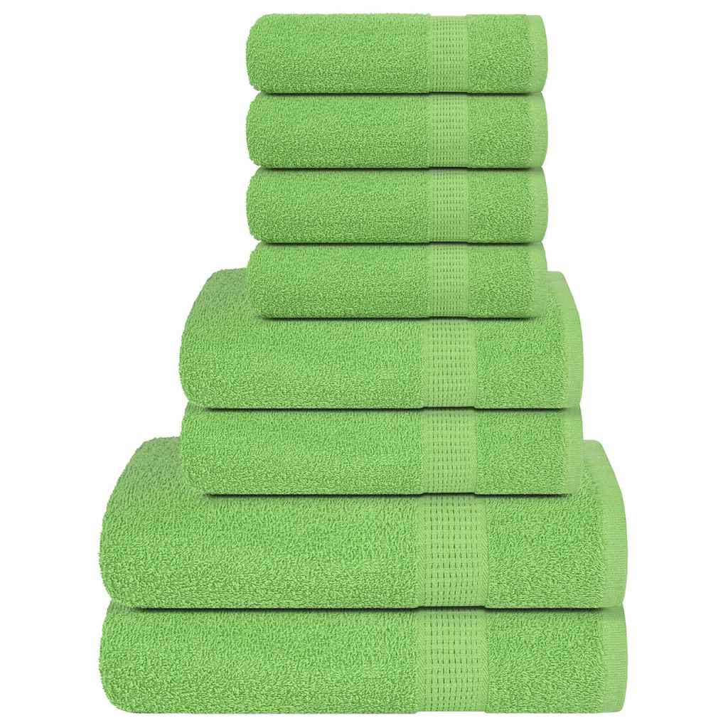 Towel set 8 pieces 100% cotton green 360 gsm v7102 Vetonek