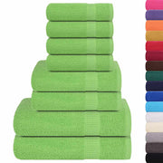 Vetonek Towel set 8 pieces 100% cotton green 360 gsm