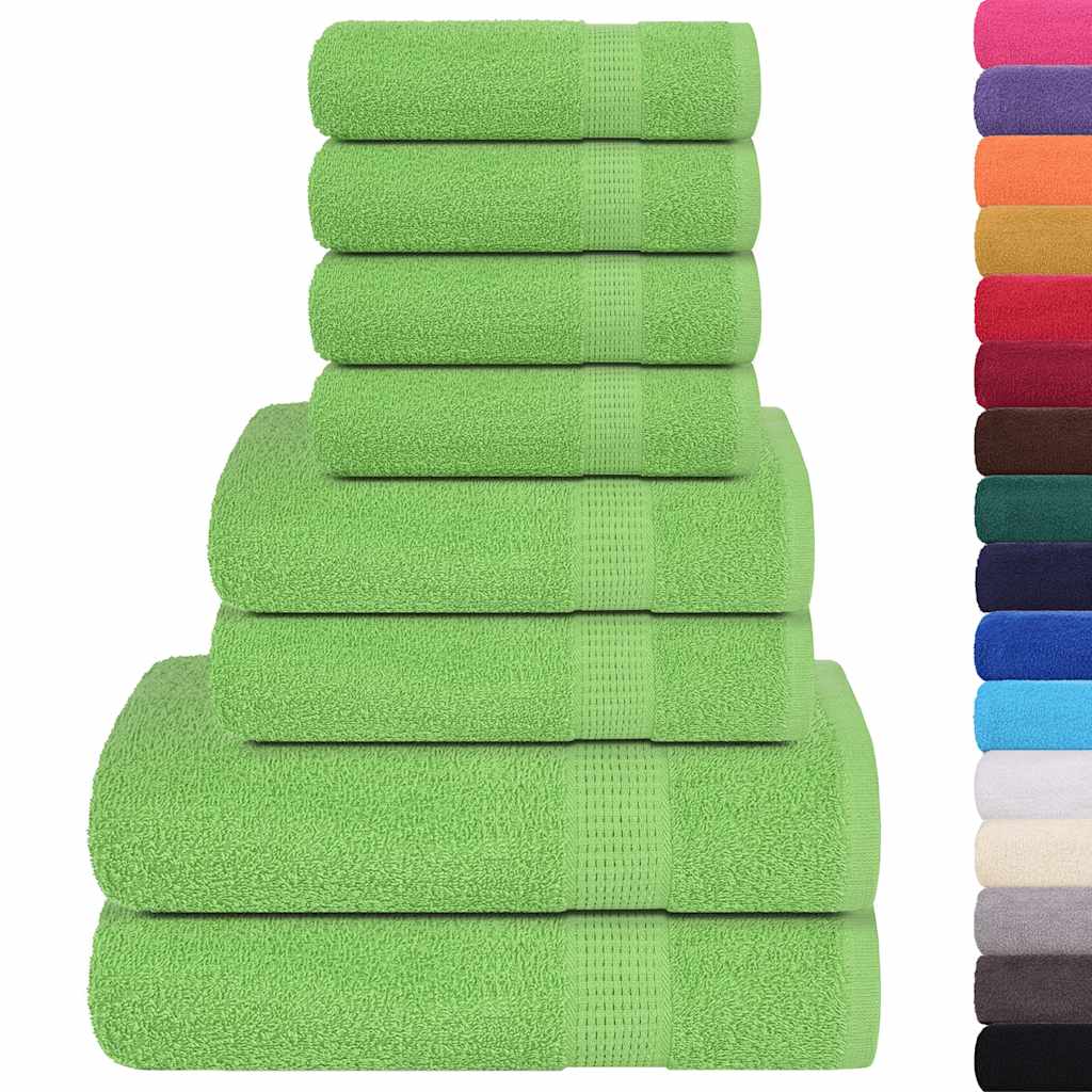 Vetonek Towel set 8 pieces 100% cotton green 360 gsm