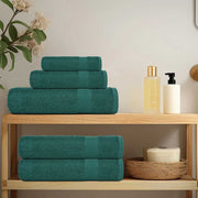 Towel set 8 pieces 100% green cotton 360 gsm v7102 - Vetonek