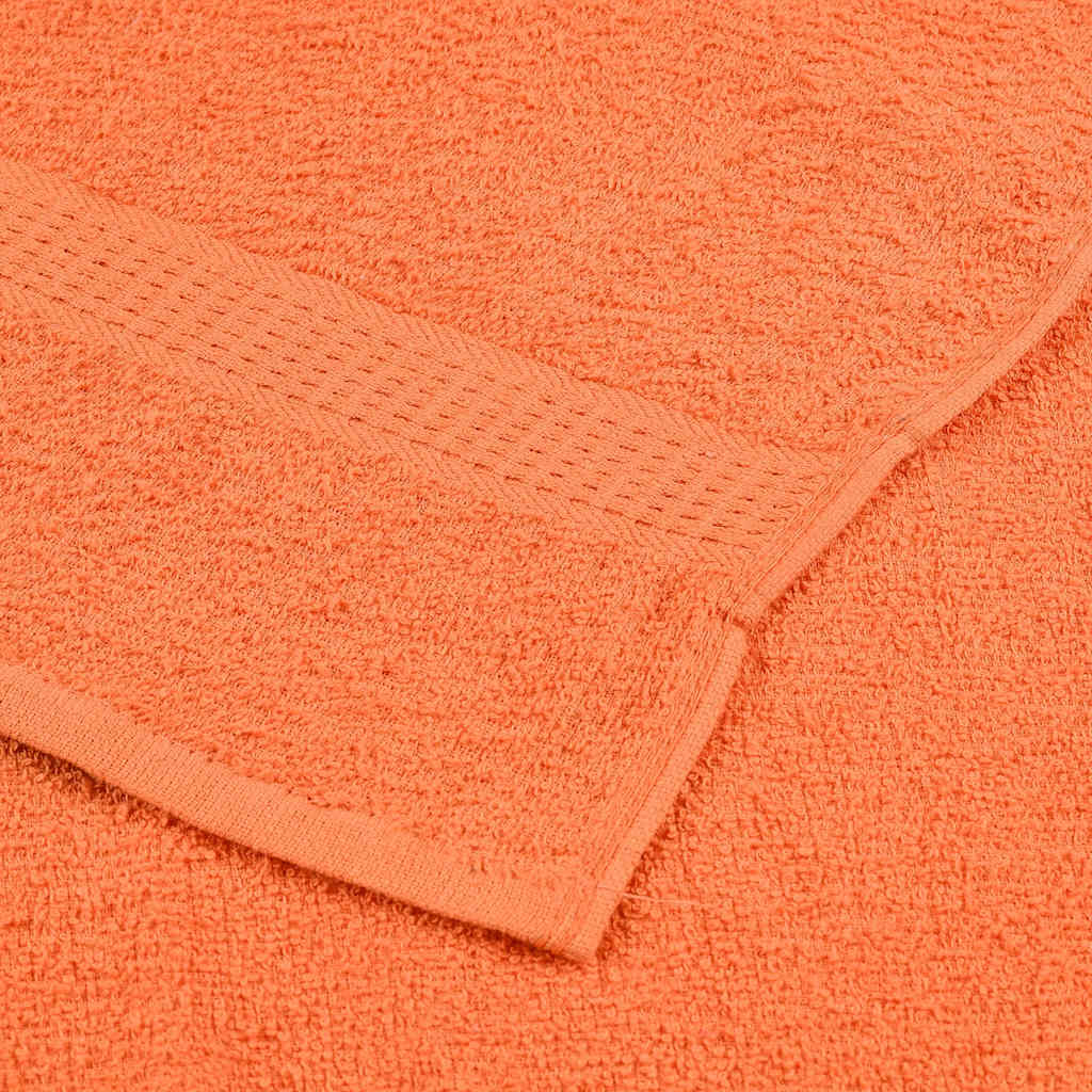 Towel set 8 pieces 100% orange cotton 360 gsm - Vetonek
