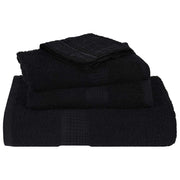 Towel set 8 pieces 100% cotton black 360 gsm v7140 - Vetonek