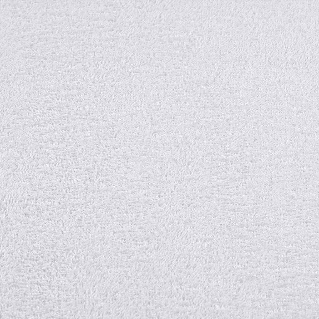 Towel set 6 pieces 100% white cotton 360 gsm v7195 - Vetonek