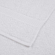 Towel set 6 pieces 100% white cotton 360 gsm v7195 - Vetonek