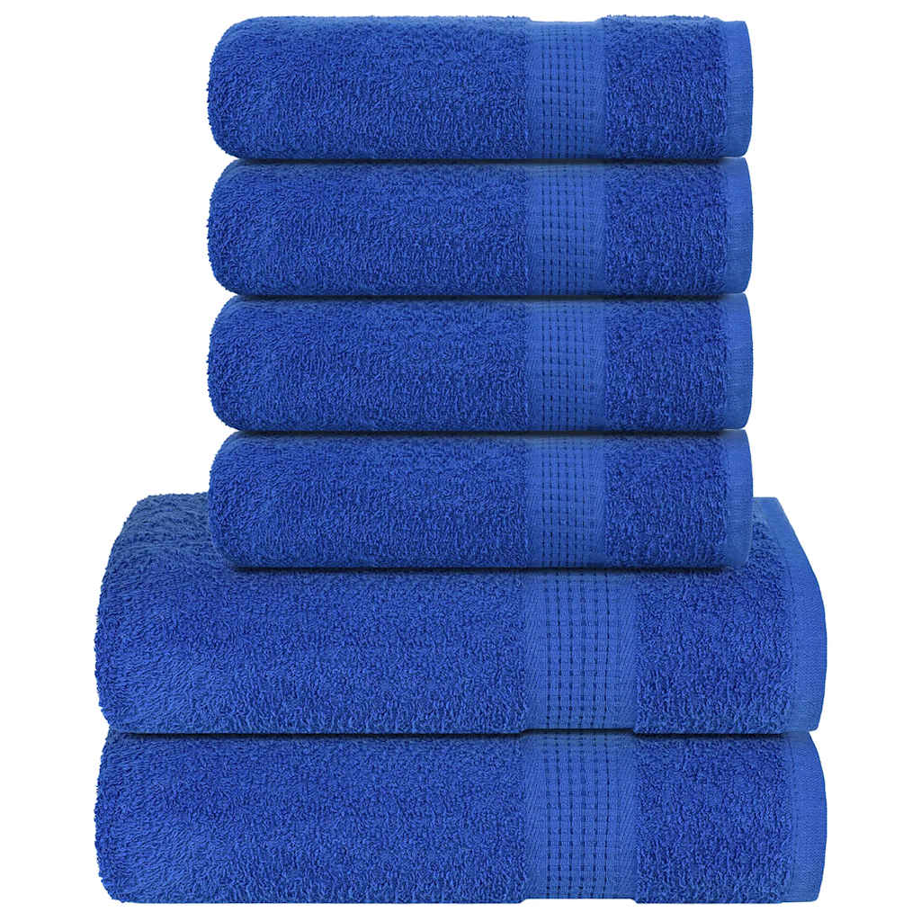 Towel set 6 pieces 100% cotton blue 360 gsm v7218 Vetonek