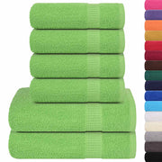 Vetonek Towel set 6 pieces 100% cotton green 360 gsm
