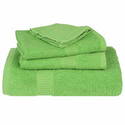 Towel set 6 pieces 100% green cotton 360 gsm v7270 - Vetonek