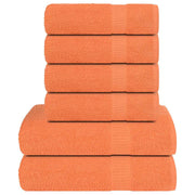 Towel set 6 pieces 100% cotton orange 360 gsm v7294 Vetonek