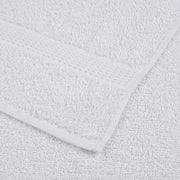 Towel set 12 pieces 100% white cotton 360 gsm v7362 - Vetonek