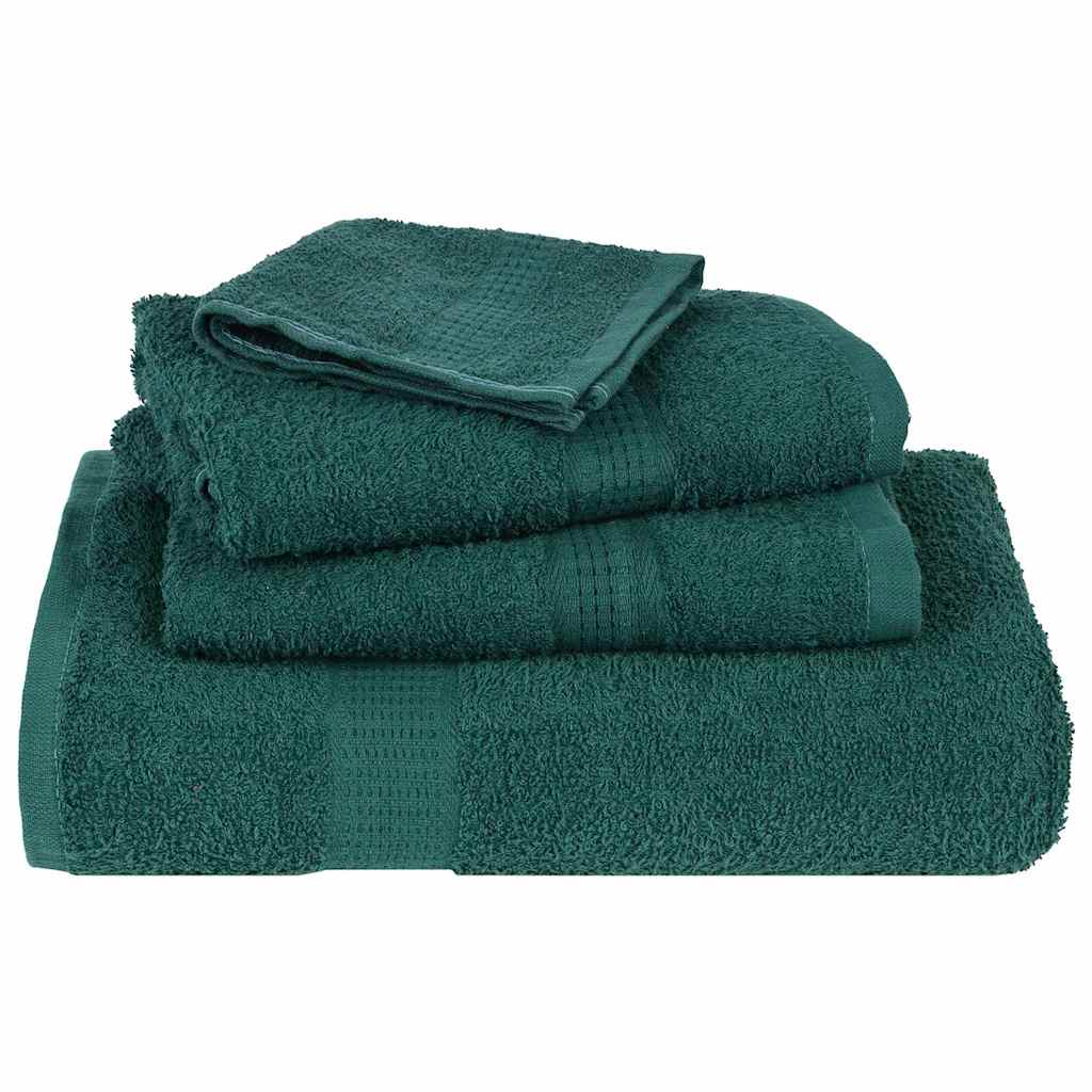 Towel set 12 pieces 100% green cotton 360 gsm V7447 Vetonek