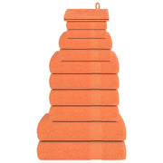 Towel set 12 pieces 100% cotton orange 360 gsm v7461 Vetonek