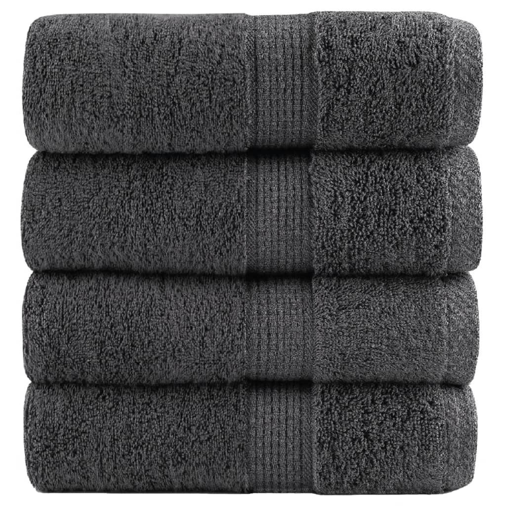 Solund towels 4 units anthracite gray 30x30 cm 600 gsm v7904 Vetonek