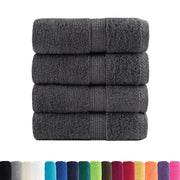 Vetonek SOLUND Towels 4 units anthracite gray 30x30 cm 600 gsm