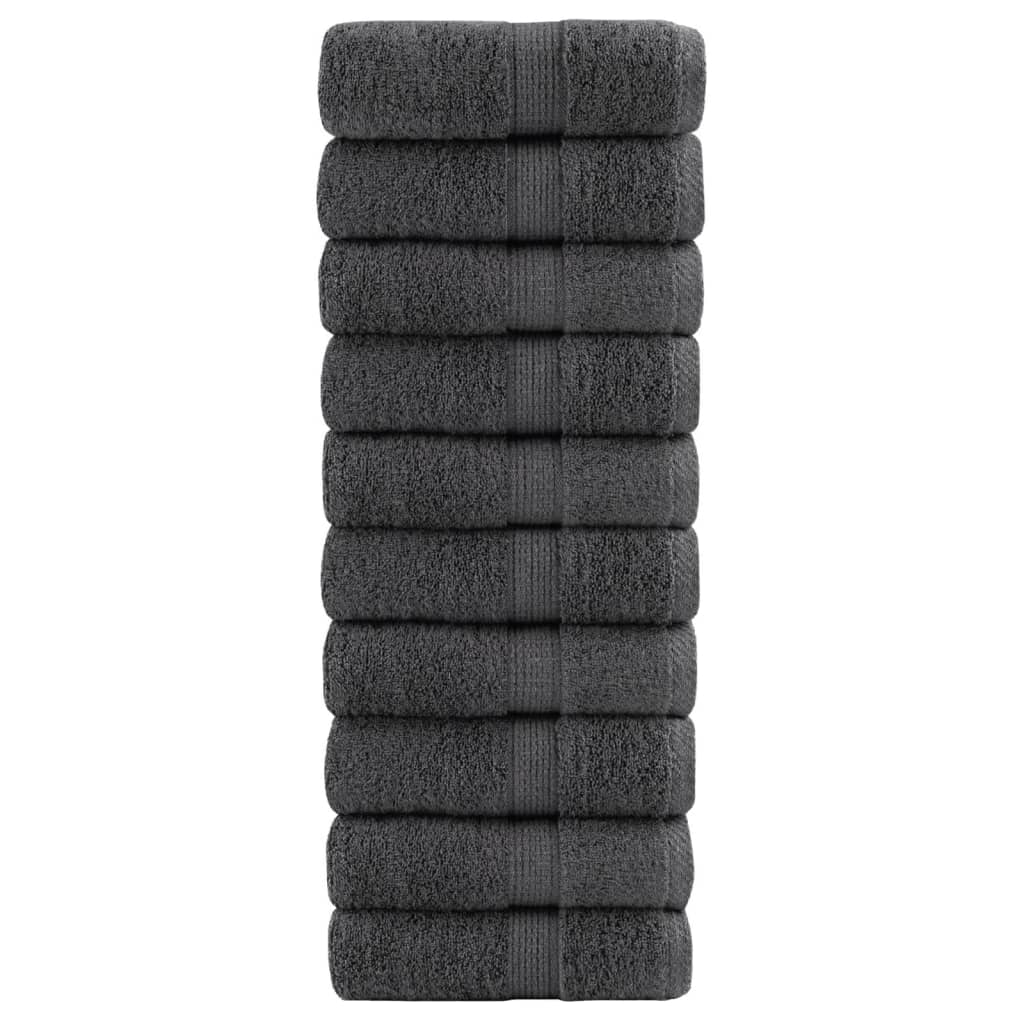 Solund towels 10 units anthracite gray 30x30 cm 600 gsm v7911 Vetonek